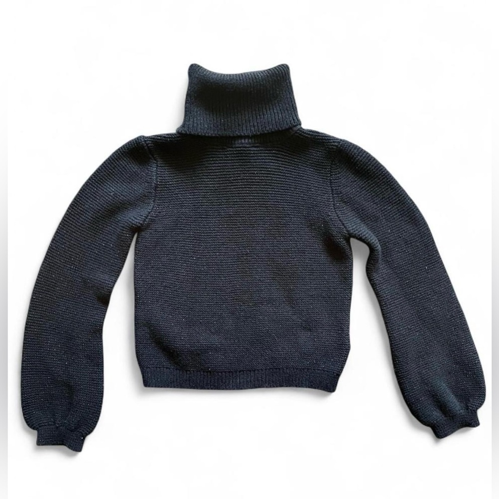 Cynthia Rowley Midnight with Sparkle Turtleneck Sweater Girls Size 5/6